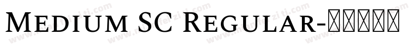 Medium SC Regular字体转换